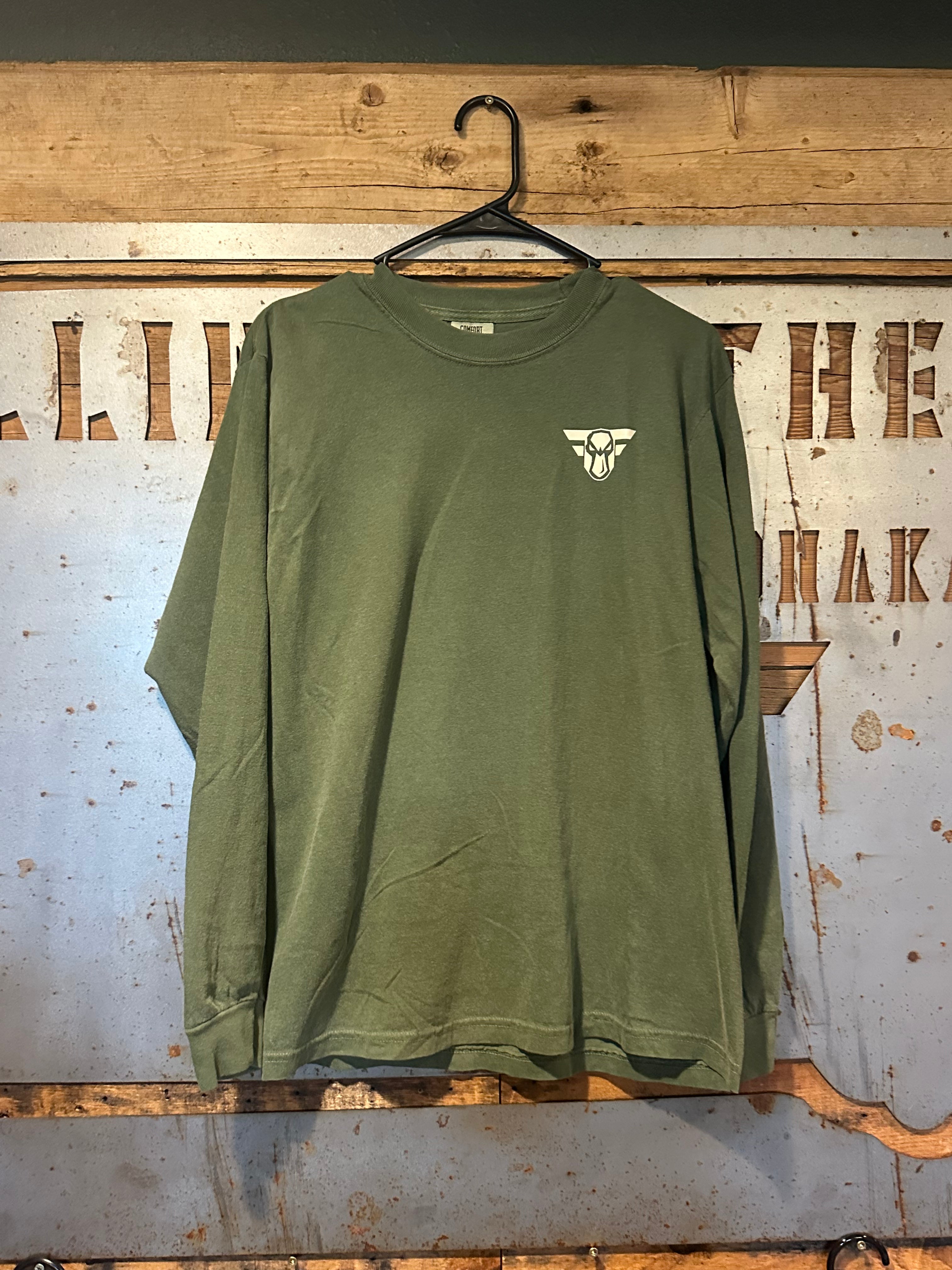 Green Duck Flag Long Sleeve Tee