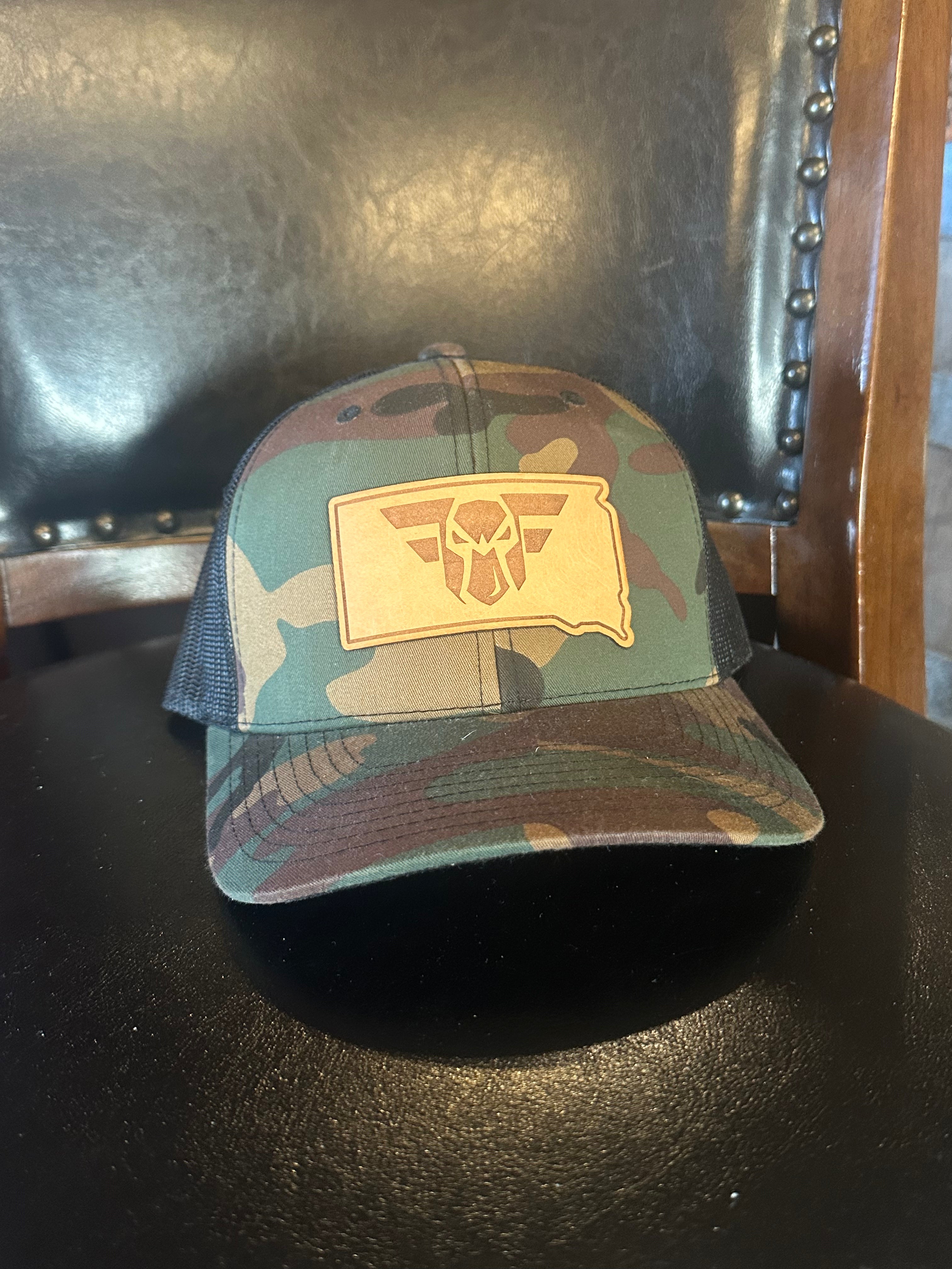 Green old School Camo Hat